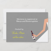 bridal wine nodigzilverblonde parels kaart (Achterkant)