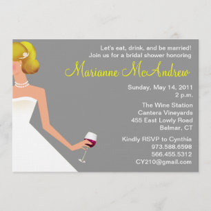 bridal wine nodigzilverblonde parels kaart