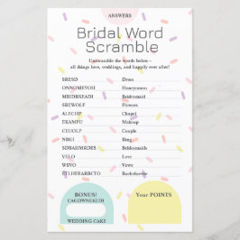 Bridal Word Scramble Antwoordsleutel