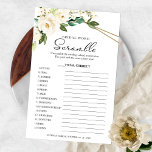 Bridal Word Scramble Game Greenery Geometric Flyer<br><div class="desc">Bridal Word Scramble Game Greenery Geometric Flyer</div>