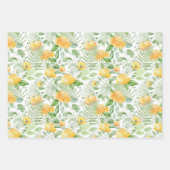Bridal Yellow Peonies en Green Ferns Inpakpapier Vel (Voorkant 3)