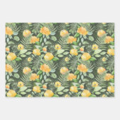 Bridal Yellow Peonies en Green Ferns Inpakpapier Vel (Voorkant)
