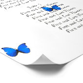 Bridal Zitkaart personaliseer de bestemming Poster (Hoek)