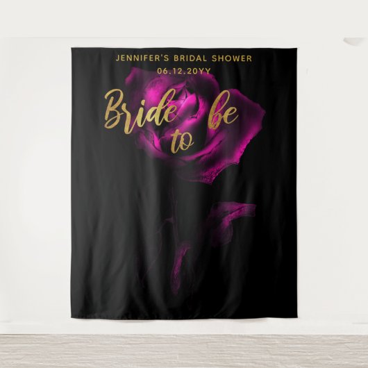 Bridale achtergrondfoto van Bridal-Paars Bridal va Wandkleed (Voorkant)