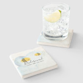 Bridale begrotingsuitwisseling - Bumble BEES Stenen Onderzetter (Zijkant)