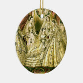  bridale bruidjes Antiek Wit Weddenschap Keramisch Ornament (Rechts)