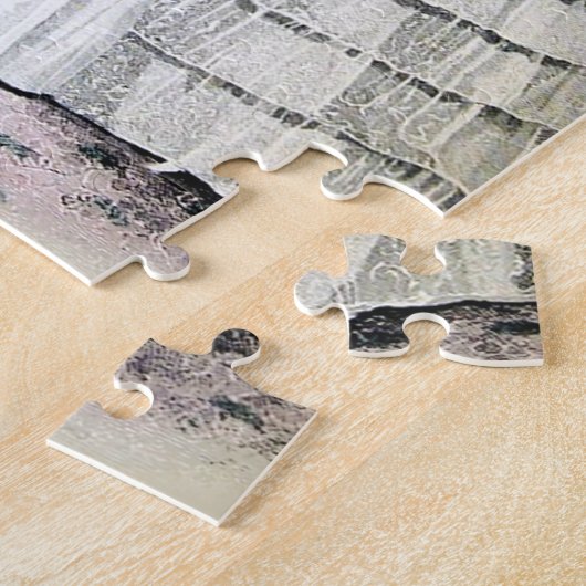  bridale bruidjes Antiek Wit Weddenschap Legpuzzel (Zijkant)