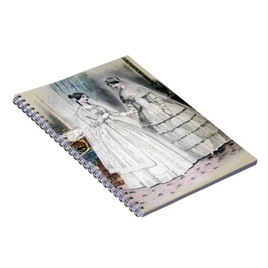 bridale bruidjes Antiek Wit Weddenschap Notitieboek (Rechterzijde)