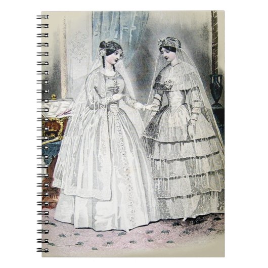  bridale bruidjes Antiek Wit Weddenschap Notitieboek (Voorkant)