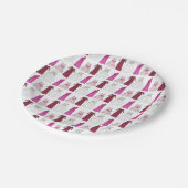 Bridale bruiloft Gowns Bridesmaid Flowergirl Papieren Bordje (Gekanteld)