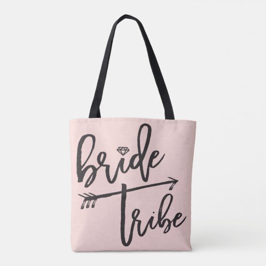 Bridale Canvas tas Bridal Bride Tribe Brushed Diam (Achterkant)