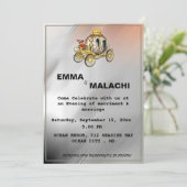 Bridale huwelijksreis kaart (Staand voorkant)