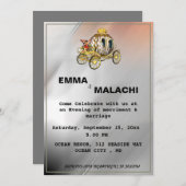 Bridale huwelijksreis kaart (Voorkant / Achterkant)