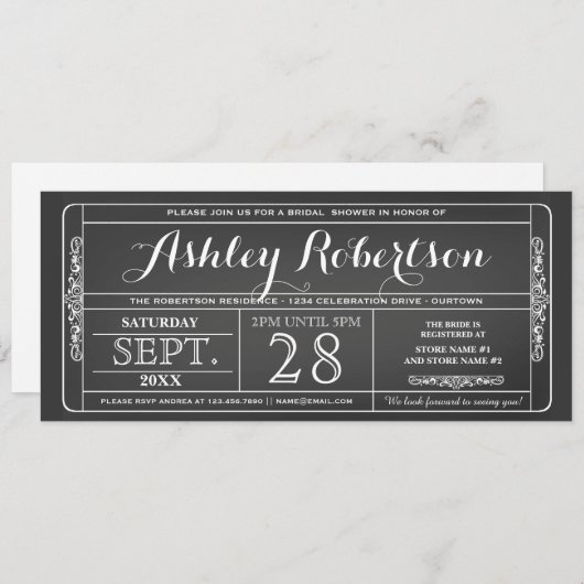  bridale  kaartenstijl kaart (Voorkant / Achterkant)