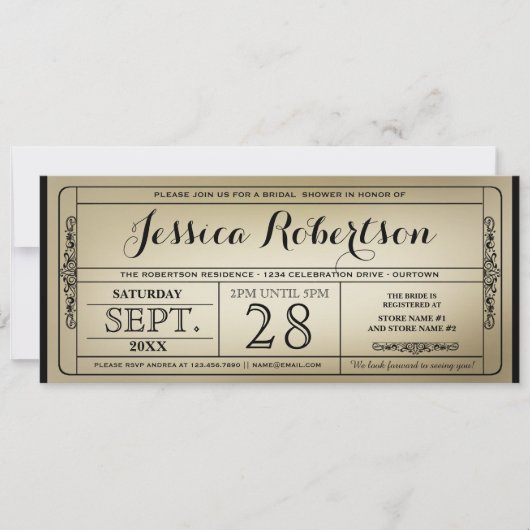 bridale kaartenstijl kaart (Voorkant)