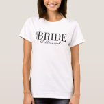 Bridale partij T-Shirt van de bridesmaïde van het<br><div class="desc">Pas de aangepaste tekst hierboven aan. U kunt extra coördinerende punten in ons collectie "voor de Bride van het Team"vinden.</div>