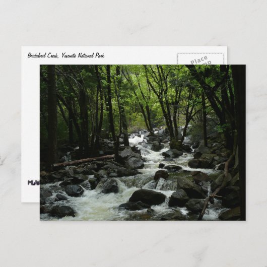 Bridalveil Creek in Yosemite National Park Briefkaart (Voorkant / Achterkant)