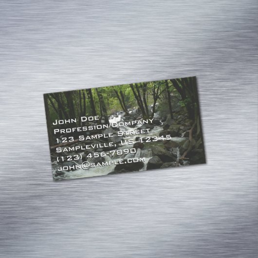 Bridalveil Creek in Yosemite National Park Magnetisch Visitekaartje (Voorbeeld)