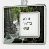 Bridalveil Creek in Yosemite National Park Verzilverd Omlijst Ornament (Links)