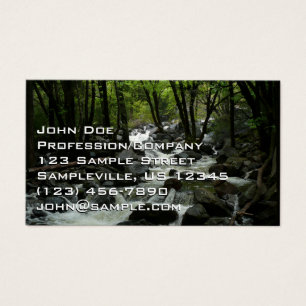 Bridalveil Creek in Yosemite National Park Visitekaartje