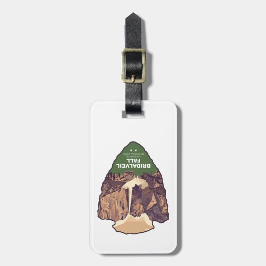 Bridalveil Fall Yosemite National Park Arrowhead Bagagelabel (Voorkant verticaal)