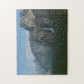 Bridalveil-Herfsten en halve dome bij Yosemite Legpuzzel (Verticaal)