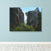 Bridalveil-Herfsten in het Nationaal Park Yosemite Canvas Afdruk (Insitu (Houten vloer))