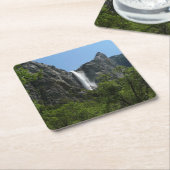 Bridalveil-Herfsten in het Nationaal Park Yosemite Kartonnen Onderzetters (Schuin)