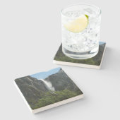 Bridalveil-Herfsten in het Nationaal Park Yosemite Stenen Onderzetter (Zijkant)