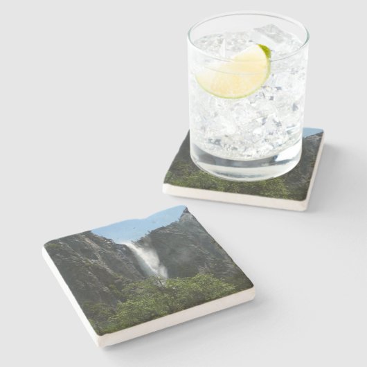 Bridalveil-Herfsten in het Nationaal Park Yosemite Stenen Onderzetter (Zijkant)