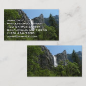 Bridalveil-Herfsten in het Nationaal Park Yosemite Visitekaartje (Voorkant / Achterkant)