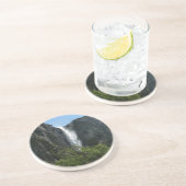 Bridalveil-Herfsten in het Nationaal Park Yosemite Zandsteen Onderzetter (Zijkant)