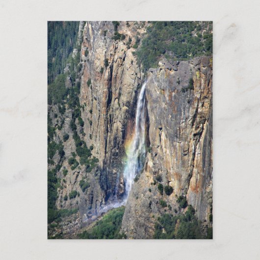 Bridalveil-Herfsten van boven - Yosemite Briefkaart (Voorkant)