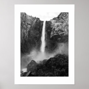 Bridalveil Herfsten Zwart-witte fotografie Poster