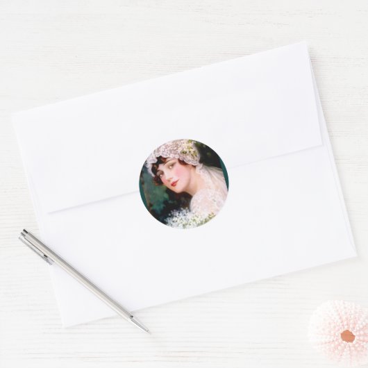 Bride 1915 ronde sticker (Envelop)