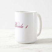 Bride 1 mok voor lesbische bruiden (Voorkant rechts)