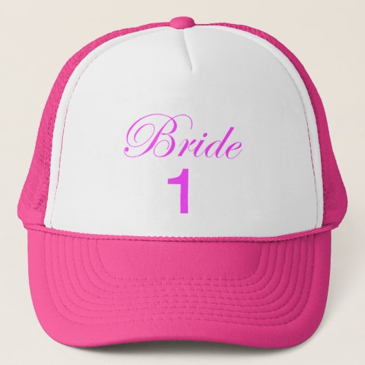 Bride 1 Trucker Hat Trucker Pet (Voorkant)