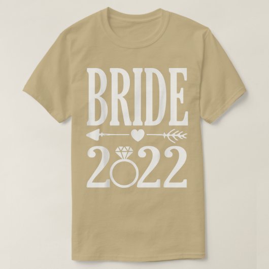 Bride 2022 om te trouwen in 2022 t-shirt (Design voorkant)