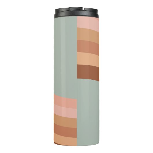 Bride 70s Groovy Retro Boho Chic Thermal Tumbler Thermosbeker (Achterkant)