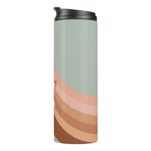 Bride 70s Groovy Retro Boho Chic Thermal Tumbler Thermosbeker (Geroteerd rechts)
