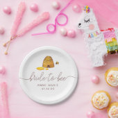 Bride aan Bee Papieren Bordje (Feest)