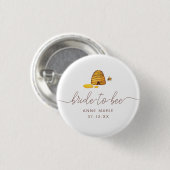 Bride aan Bee Ronde Button 3,2 Cm (Voorkant /achterkant)