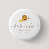 Bride aan Bee Ronde Button 3,2 Cm (Voorkant)