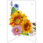 Bride aan Bee | Waterverf Floral Vrijgezellenfeest Vlaggetjes (Tweede vlag)