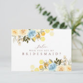 Bride aan bije Bridesmaid Card Kaart (Staand voorkant)