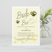 Bride aan bijen Licht Geel Vrijgezellenfeest per p Kaart (Staand voorkant)