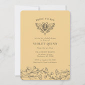 Bride aan bijen  Vrijgezellenfeest van wilde bloem Kaart (Voorkant)