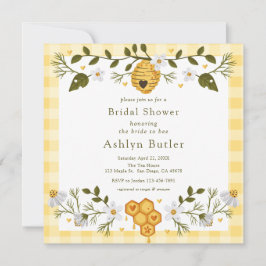 Bride-aan-bijenbridal Shower-uitnodiging