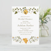 Bride-aan-bijenbridal Shower-uitnodiging Kaart (Staand voorkant)