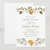 Bride-aan-bijenbridal Shower-uitnodiging Kaart (Voorkant / Achterkant)